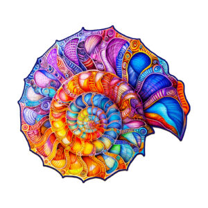 Wooden Jigsaw Puzzle – Colorful Nautilus 66cee27da89ed
