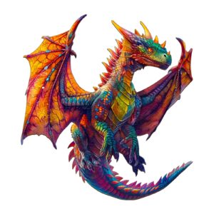 木製ジグソーパズル ドラゴン3 66cb1b7566f30