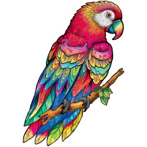 木製ジグソーパズル-愛らしいオウム 66d062b12585c