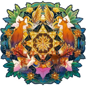 木製ジグソーパズル-鹿の家族 66d0aad472f3f